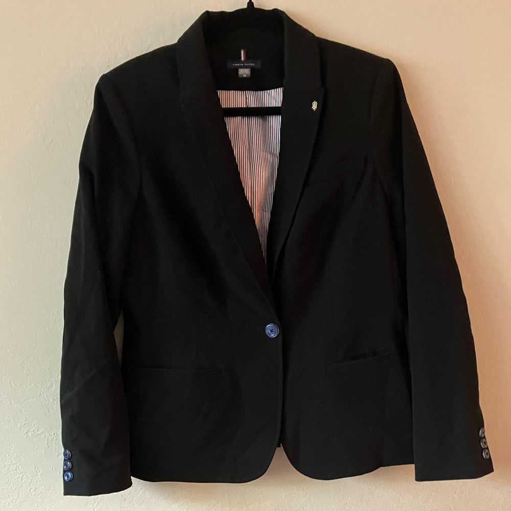 Tommy Hilfiger Black Blazer Size 14